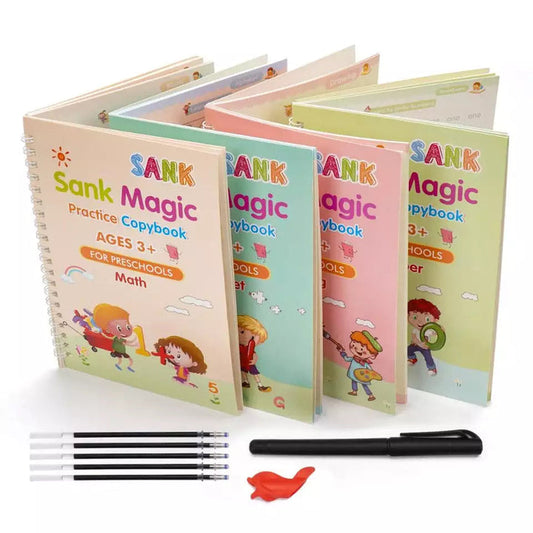 Loot Phoot™ Magic Book ( 4 Book + 10 Refill+1 Pen+1 Grip ) Loot Phoot™