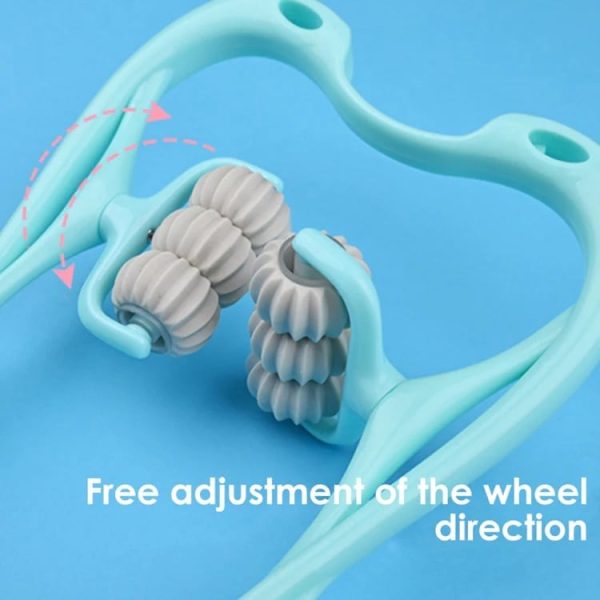Loot Phoot™ 6 Wheel Pressure Point Neck Massager Relieve Neck, Back And Shoulder Pain (random Color) Loot Phoot™