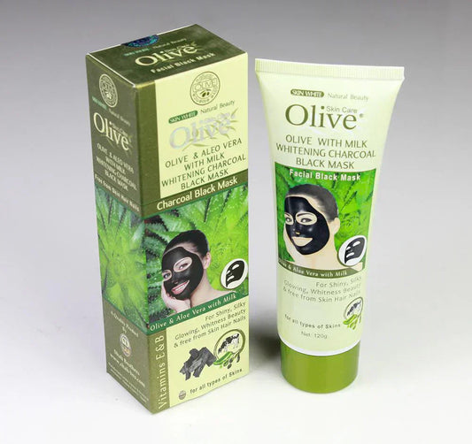 Loot Phoot™ Olive with Milk Whitening Facial Black Charcoal Mask Loot Phoot™