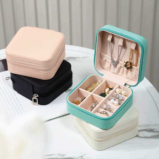 Loot Phoot™ Premium Quality Plush Velvet Travel Jewelry Organizer Box. Loot Phoot™