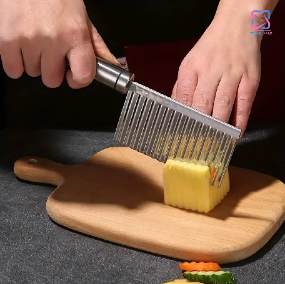 Loot Phoot™ Crinkle Wavy Chips and Potato Cutter(Delivery FREE) Loot Phoot™