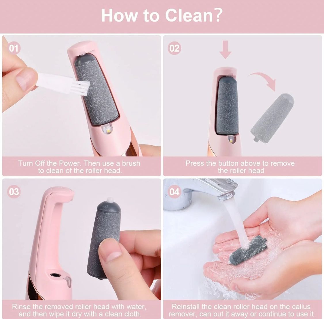 Loot Phoot™ Electric Foot Callus Remover – Pedicure File for Cracked Heels Loot Phoot™