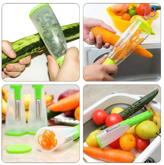 Loot Phoot™ Fruit And Vegetable Peeler with Container Loot Phoot™