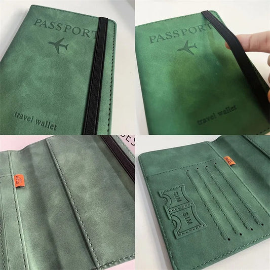 travel wallet with passport and card storage