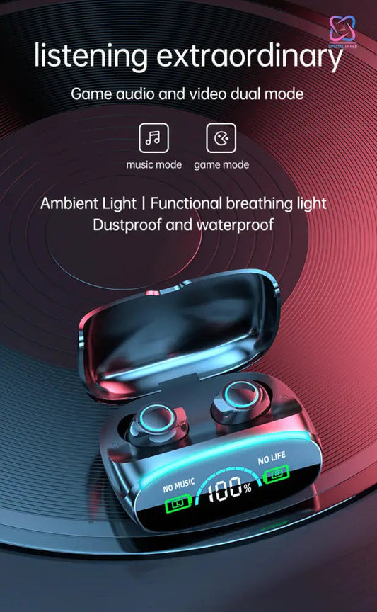 Loot Phoot™ TWS M38 wireless earphone Type-C charging Led digital noise cancelation Loot Phoot™