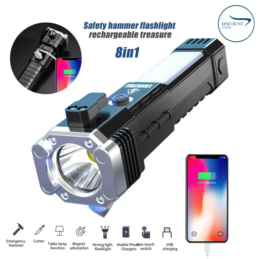 Loot Phoot™ Multifunctional LED Torch Light With Powerbank - (IMPORTED) Loot Phoot™