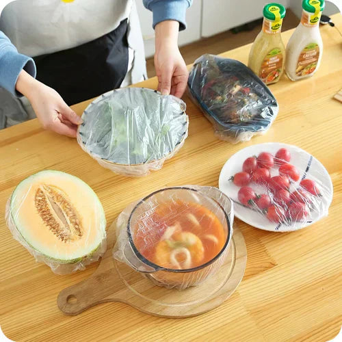 Reusable Elastic Stretch Wrap Food Covers