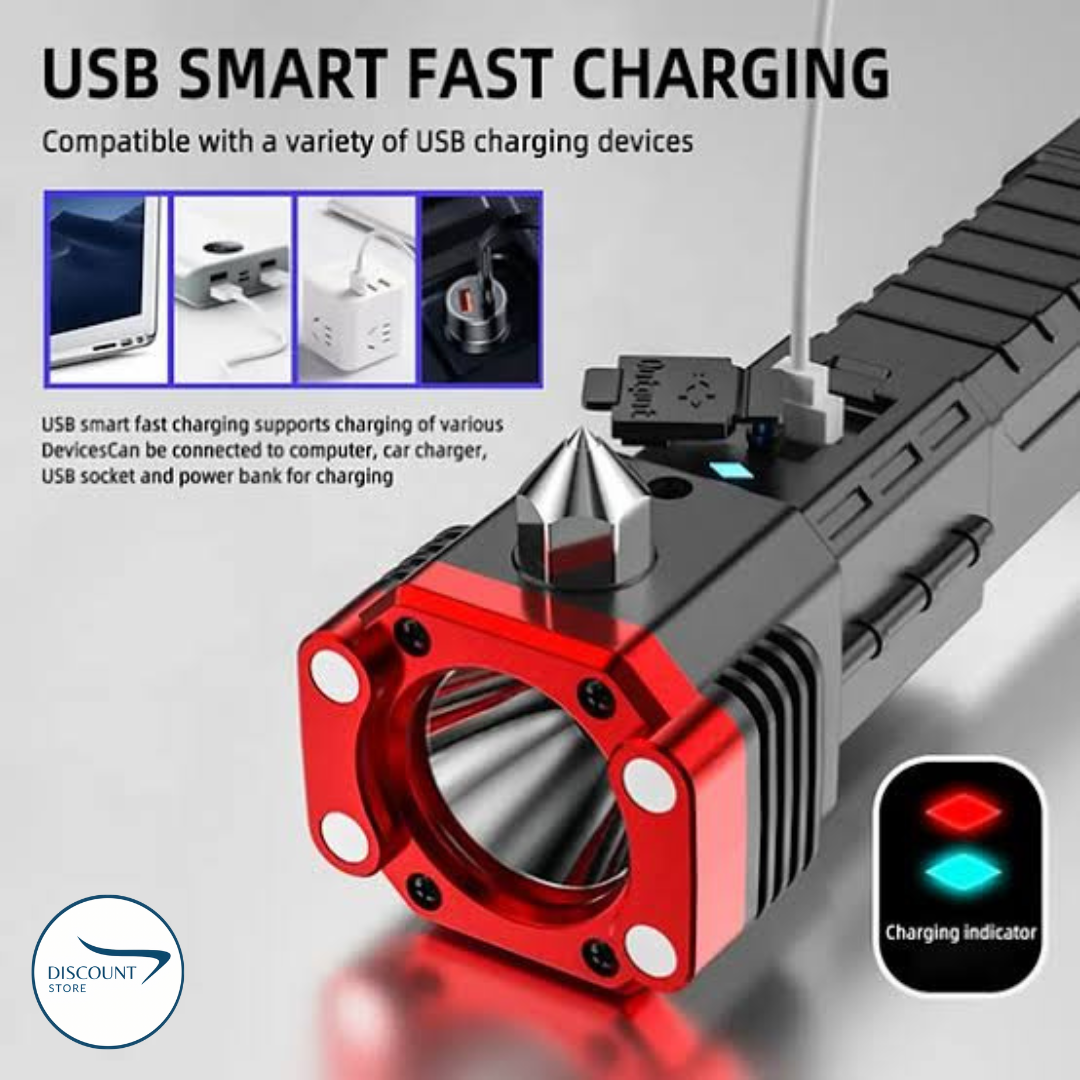 Loot Phoot™ Multifunctional LED Torch Light With Powerbank - (IMPORTED) Loot Phoot™