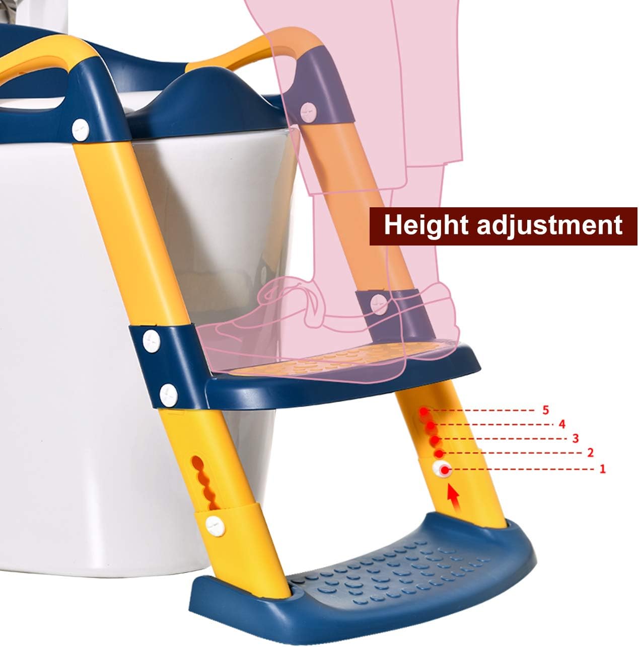 Loot Phoot™ Toilet Potty Training Seat with Step Stool Ladder Loot Phoot™