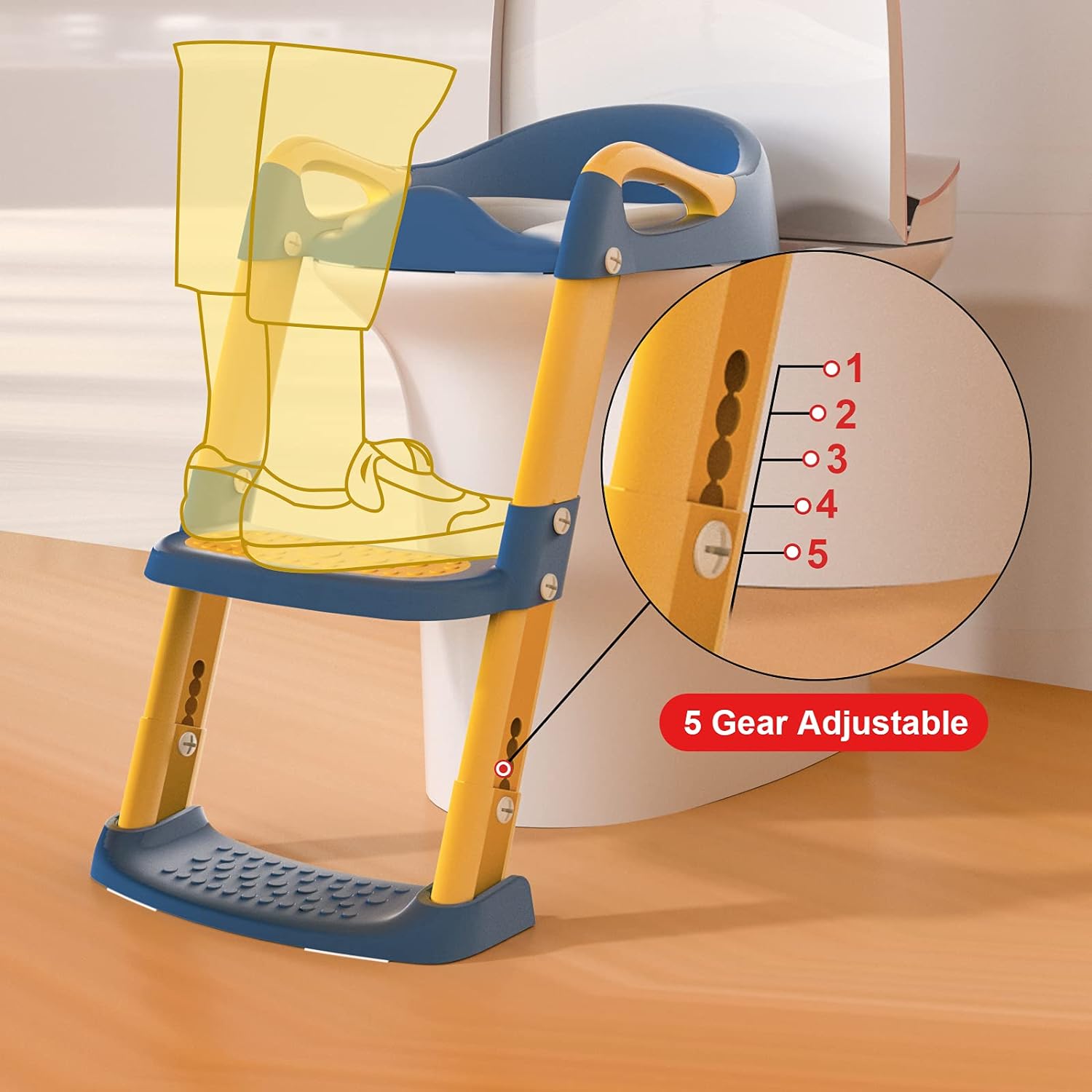 Loot Phoot™ Toilet Potty Training Seat with Step Stool Ladder Loot Phoot™