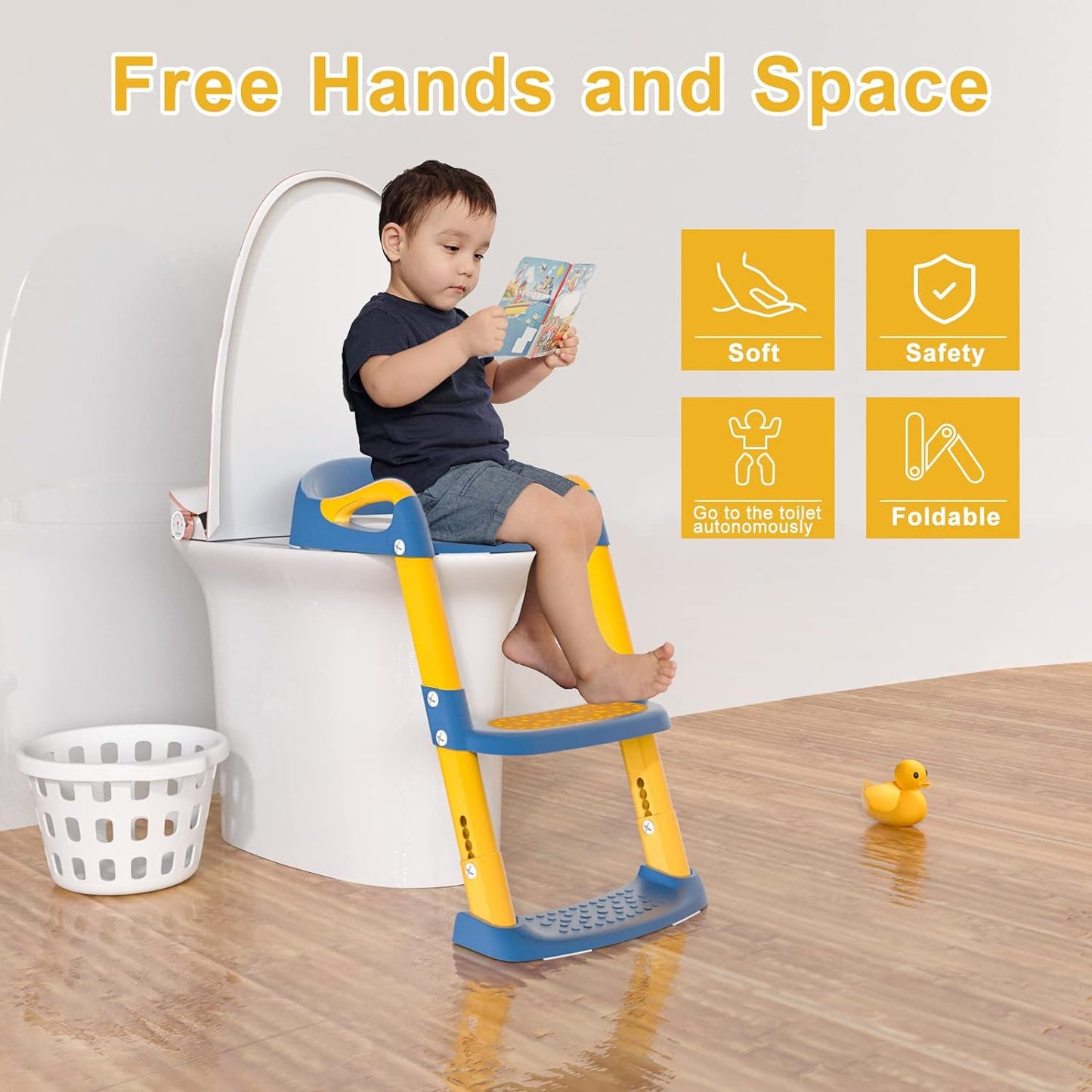 Loot Phoot™ Toilet Potty Training Seat with Step Stool Ladder Loot Phoot™