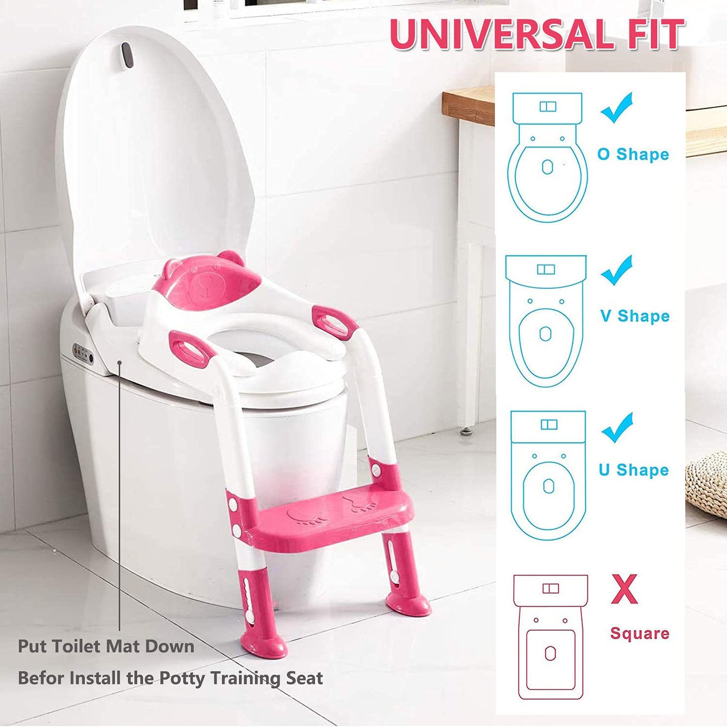 Loot Phoot™ Toilet Potty Training Seat with Step Stool Ladder Loot Phoot™
