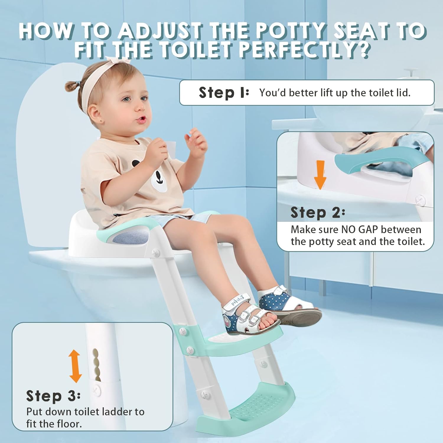 Loot Phoot™ Toilet Potty Training Seat with Step Stool Ladder Loot Phoot™