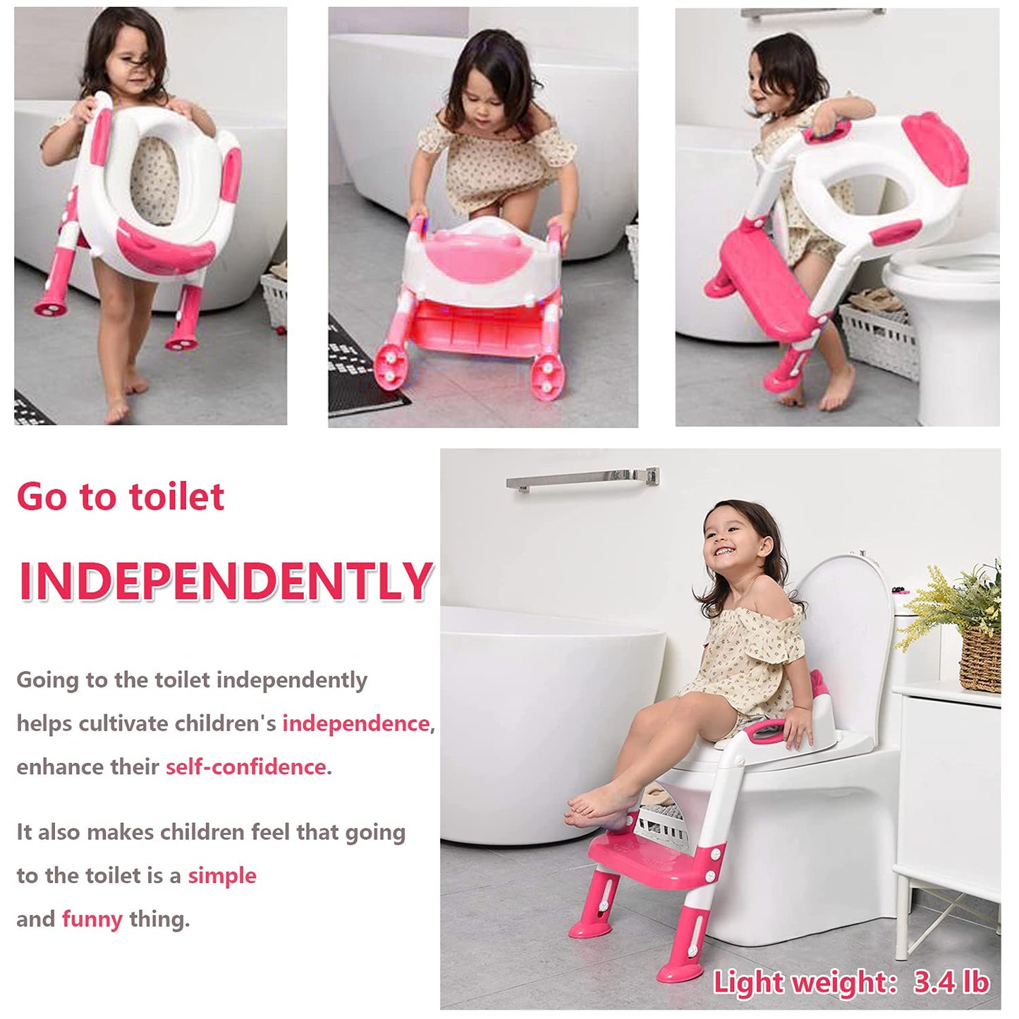 Loot Phoot™ Toilet Potty Training Seat with Step Stool Ladder Loot Phoot™