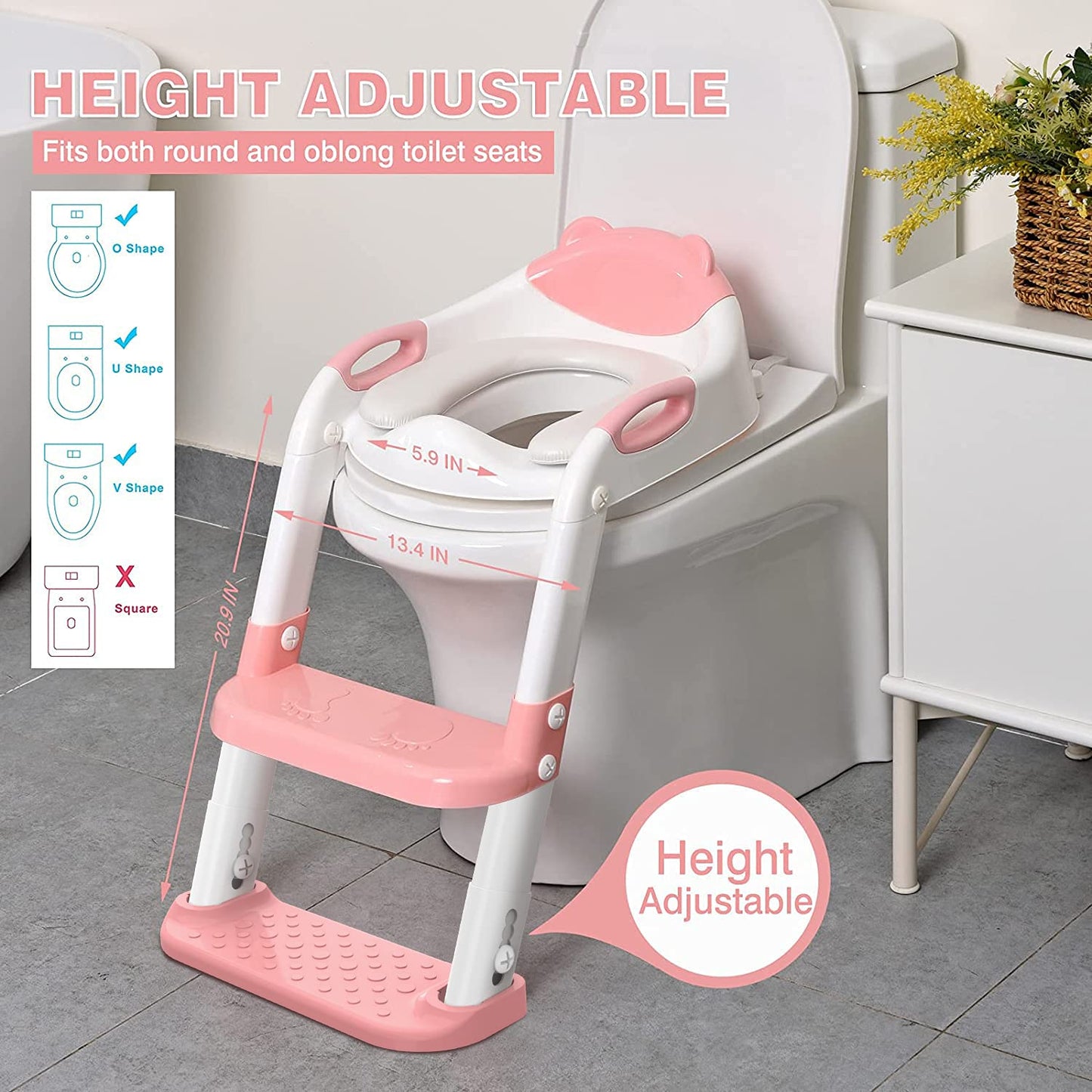 Loot Phoot™ Toilet Potty Training Seat with Step Stool Ladder Loot Phoot™