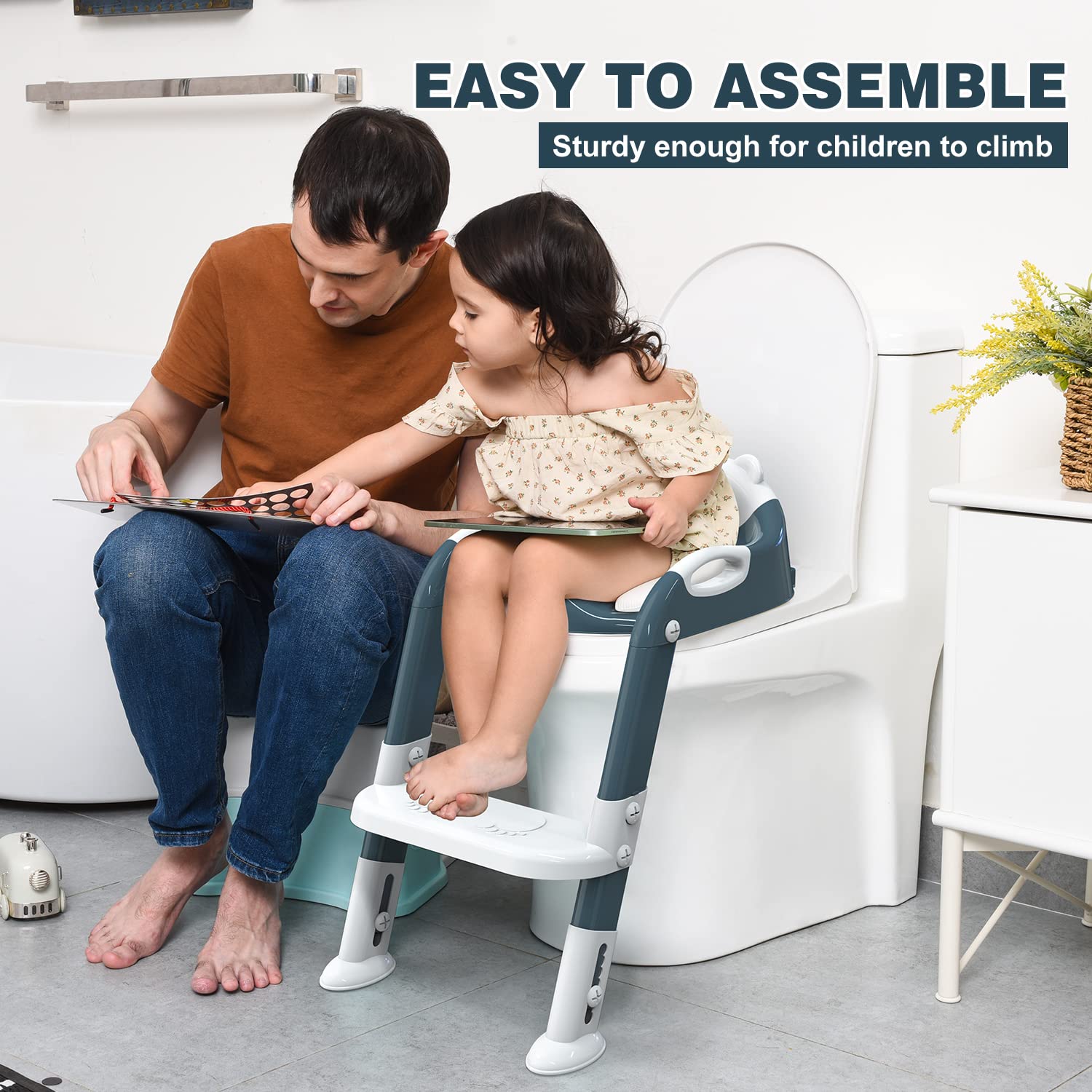 Loot Phoot™ Toilet Potty Training Seat with Step Stool Ladder Loot Phoot™