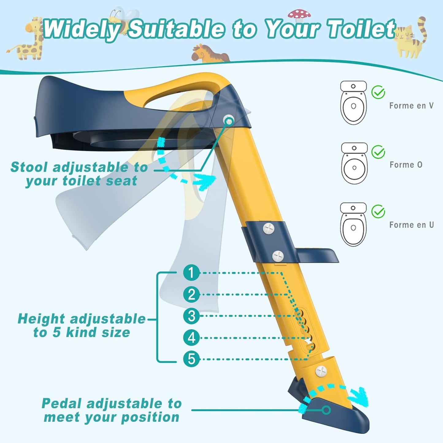 Loot Phoot™ Toilet Potty Training Seat with Step Stool Ladder Loot Phoot™