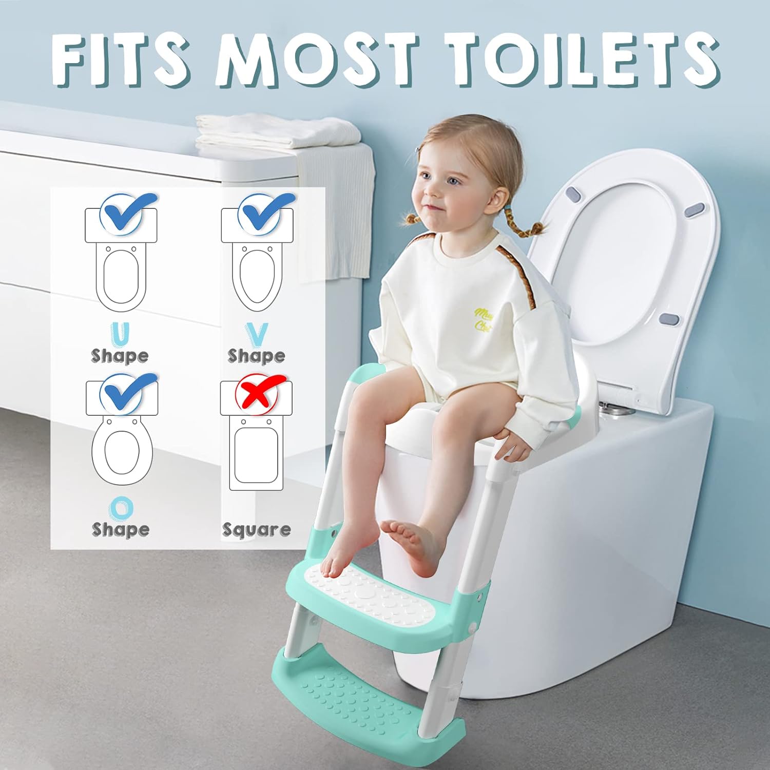 Loot Phoot™ Toilet Potty Training Seat with Step Stool Ladder Loot Phoot™