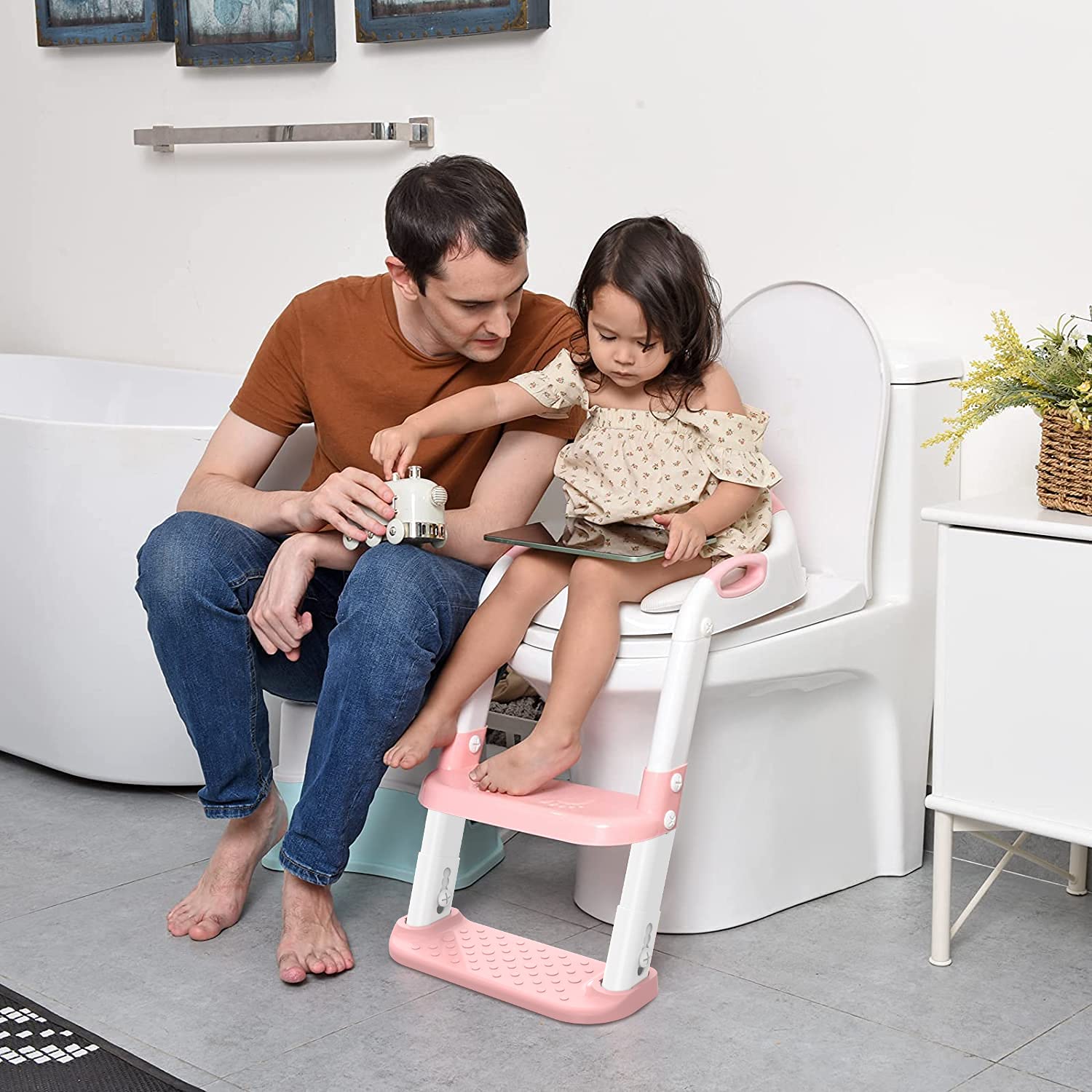 Loot Phoot™ Toilet Potty Training Seat with Step Stool Ladder Loot Phoot™