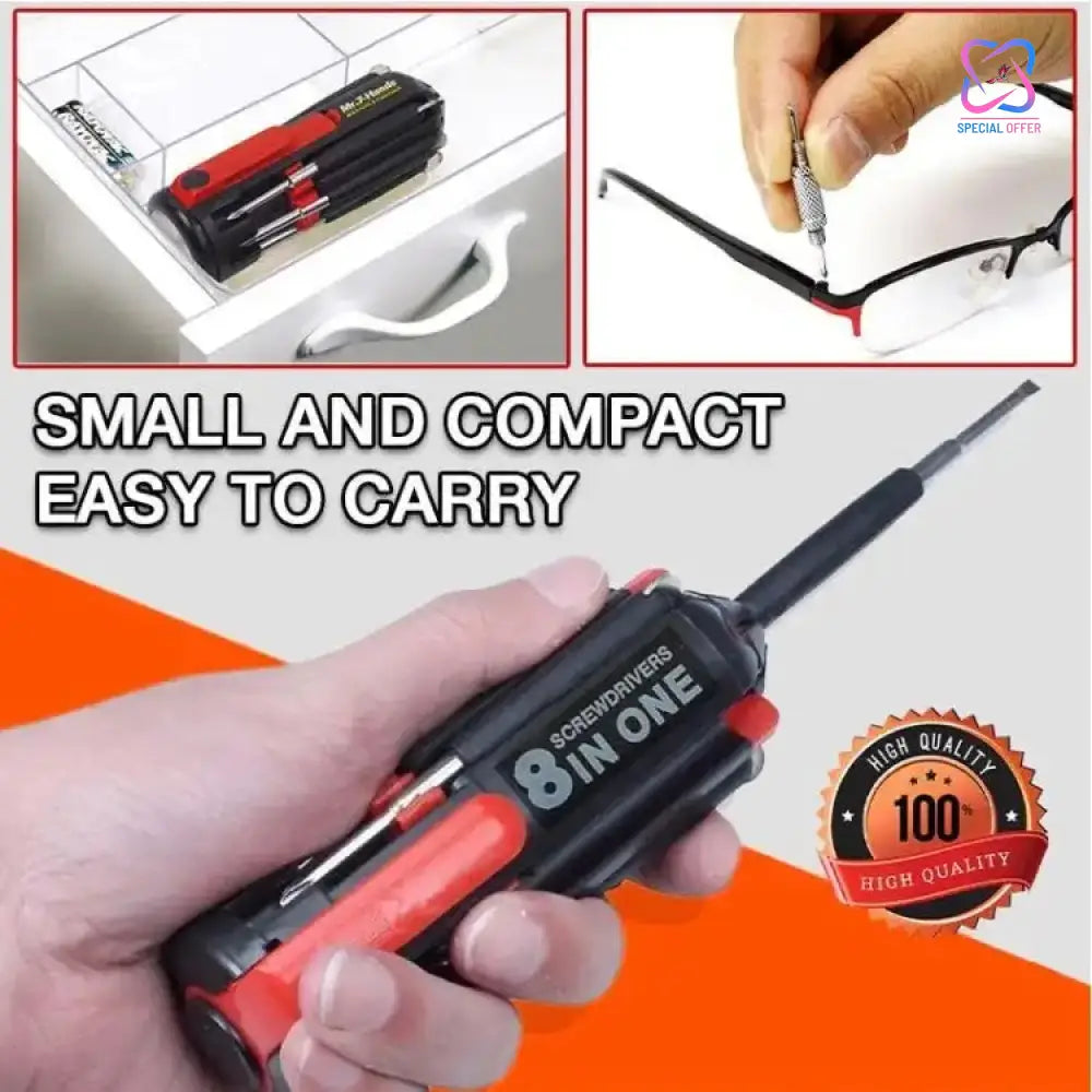 Loot Phoot™ 8 Screwdrivers In 1 Tool With Flashlight Loot Phoot™