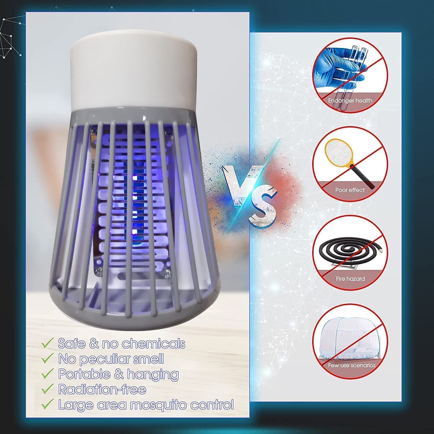 Electric Mosquito Killer Lamp UV Fly Trap | Plug-In Bug Zapper Device | LootPhoot Pakistan Loot Phoot™