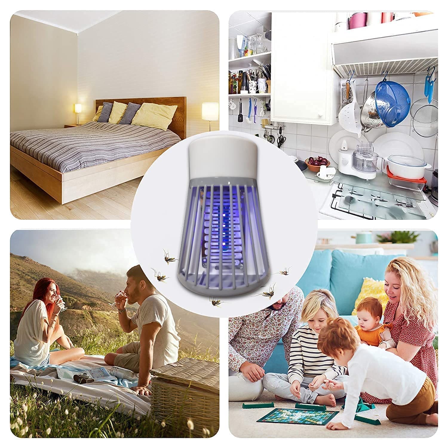 Electric Mosquito Killer Lamp UV Fly Trap | Plug-In Bug Zapper Device | LootPhoot Pakistan Loot Phoot™