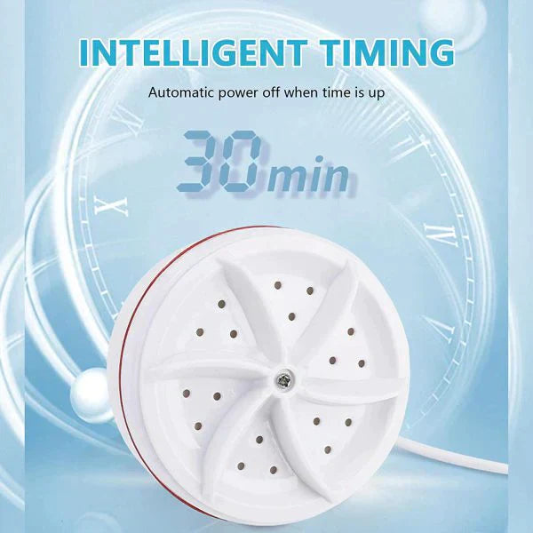 Loot Phoot™ Mini Washing Machine Dish Washer Portable Ultrasonic Turbine Washer Loot Phoot™