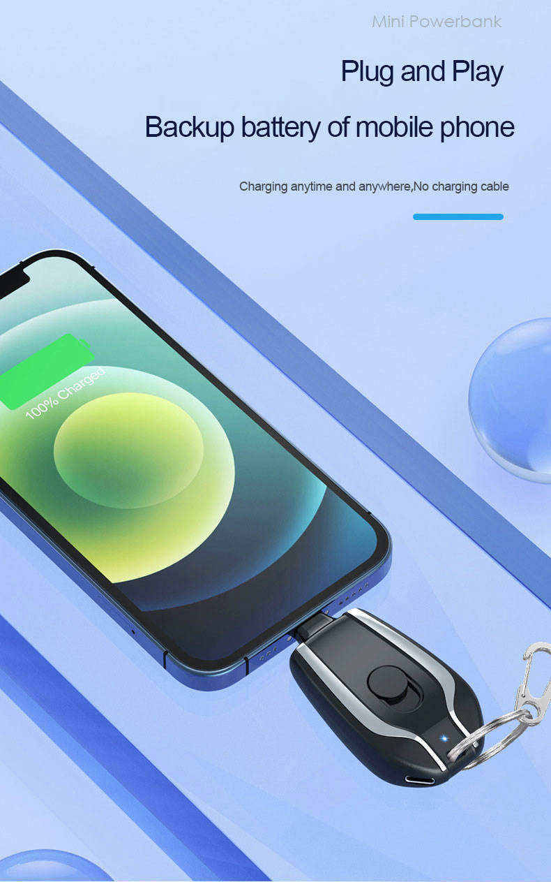 Loot Phoot™ Mini emergency power bank keychain Loot Phoot™