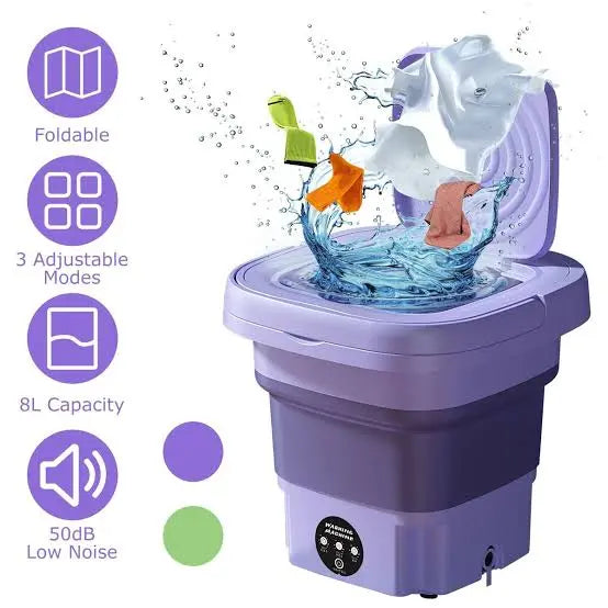 Loot Phoot™ Foldable & Portable Mini Washing Machine + Free Door Mat Loot Phoot™