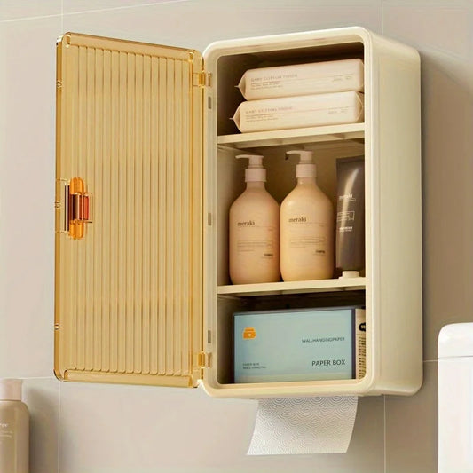 Loot Phoot™ Wall-Mounted Makeup Storage Box with Lid & Tissue Holder (Punch-Free) Loot Phoot™