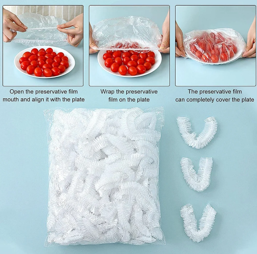 Reusable Elastic Stretch Wrap Food Covers