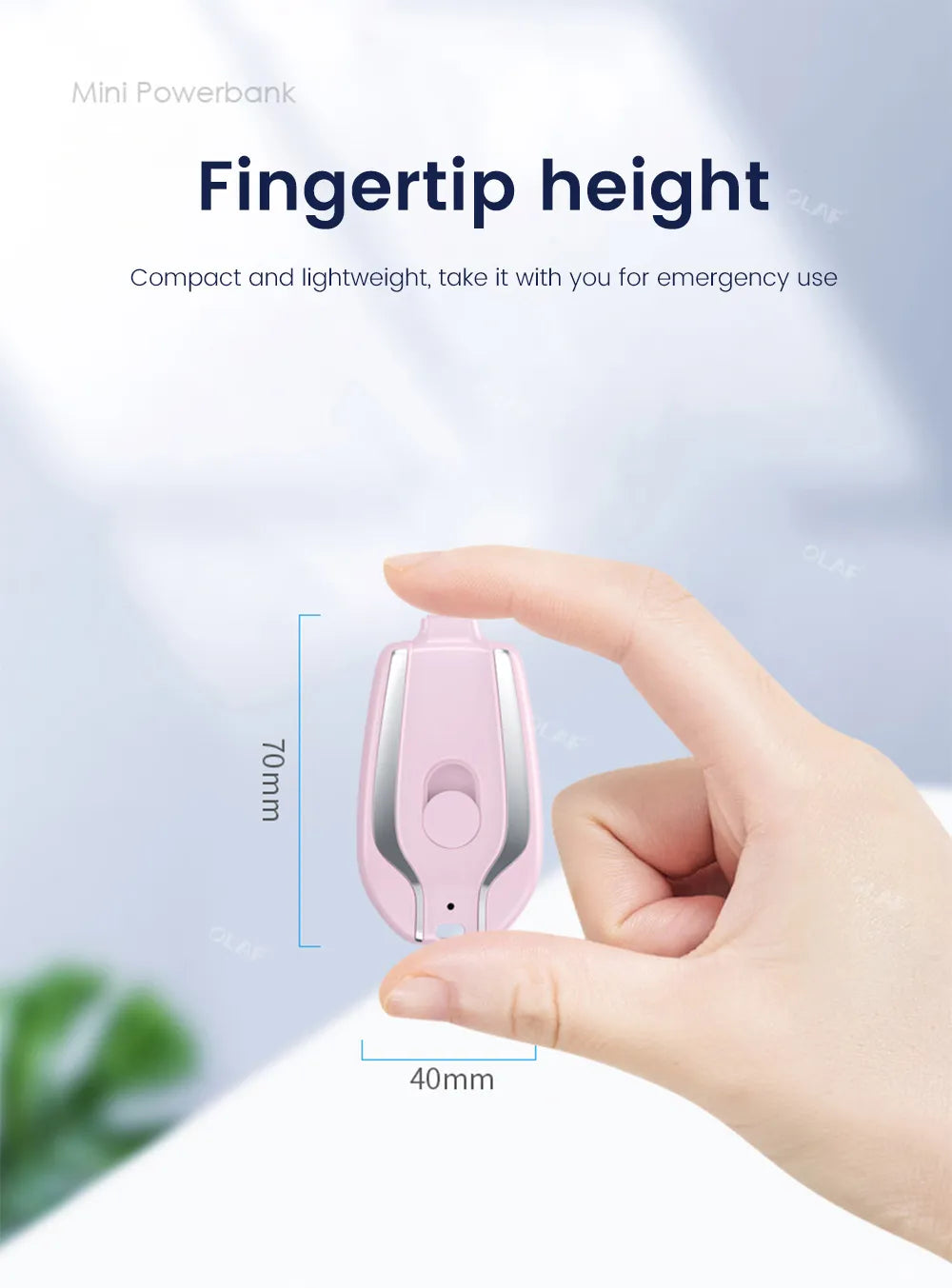 Loot Phoot™ Mini emergency power bank keychain Loot Phoot™