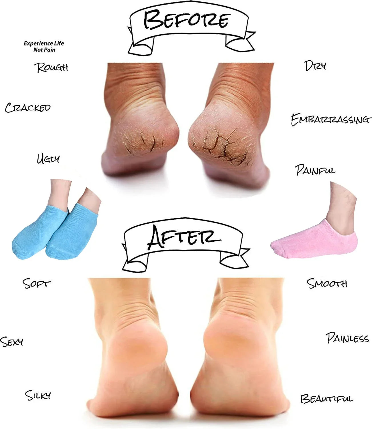 Loot Phoot™ Moisturizing Spa Gel Socks ( Hot Selling ) Loot Phoot™