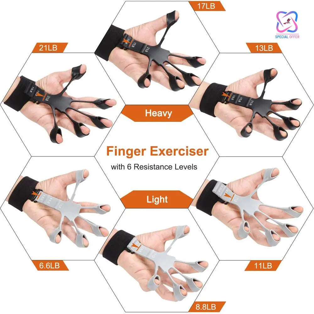 Loot Phoot™ Finger Gripper, Resistant Finger Exerciser Loot Phoot™