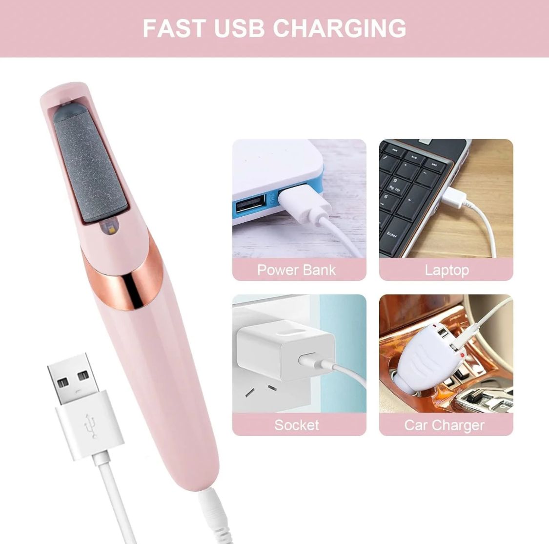 Electric Foot Callus Remover – Pedicure File for Cracked Heels