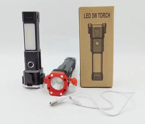 Loot Phoot™ Multifunctional LED Torch Light With Powerbank - (IMPORTED) Loot Phoot™
