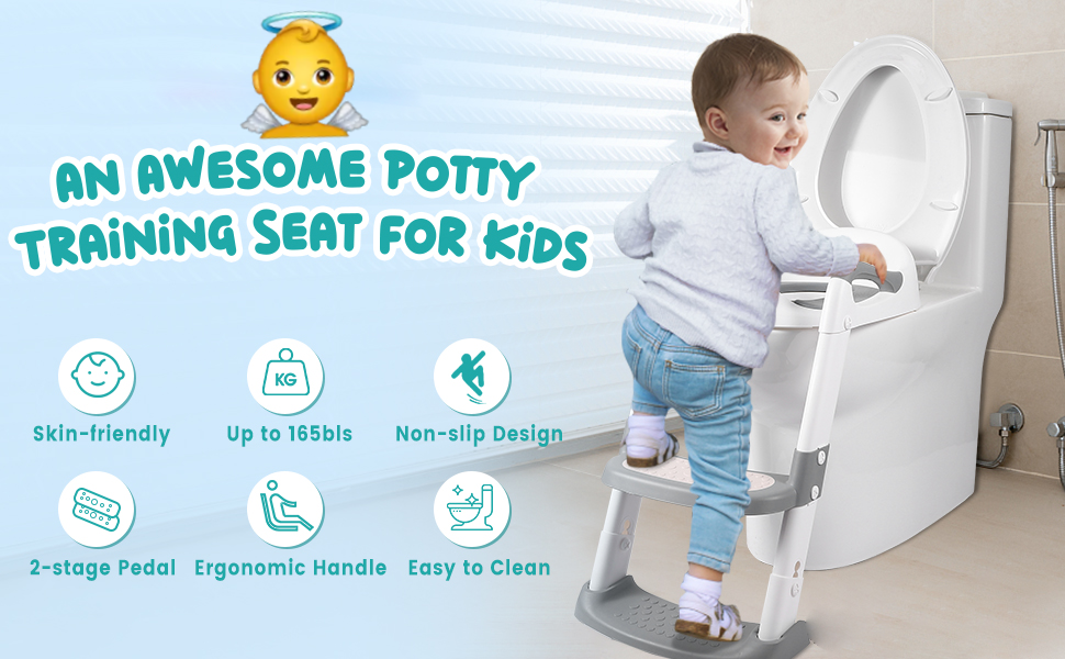 Loot Phoot™ Toilet Potty Training Seat with Step Stool Ladder Loot Phoot™