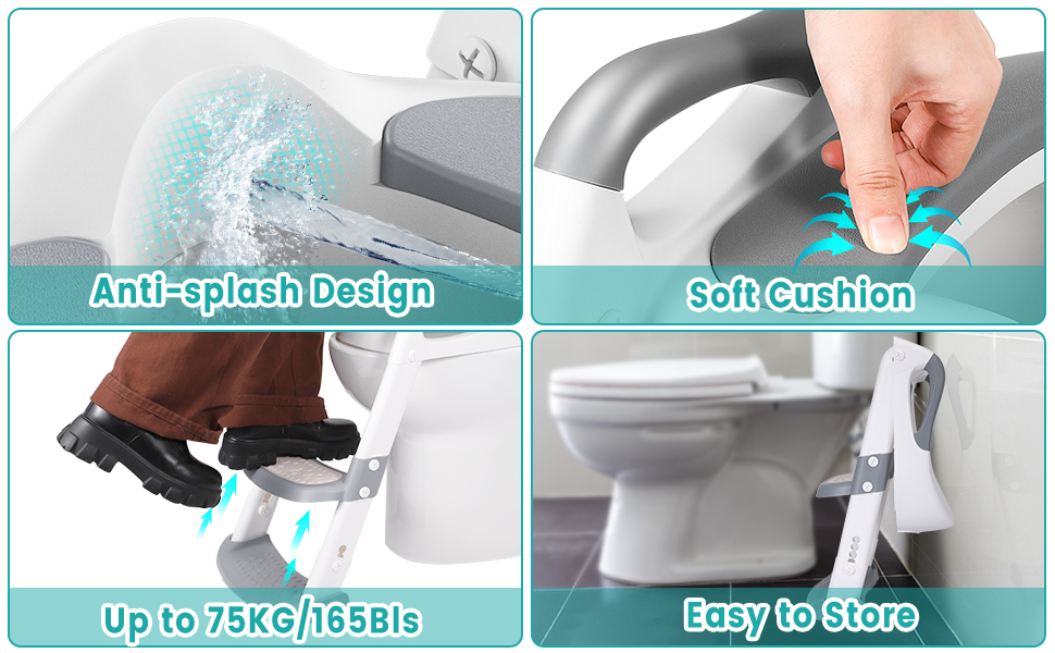 Loot Phoot™ Toilet Potty Training Seat with Step Stool Ladder Loot Phoot™