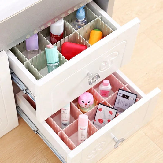 Drawer Divider Organizer (Pack of 2 Pairs) – Multipurpose Adjustable Storage Compartment Dividers