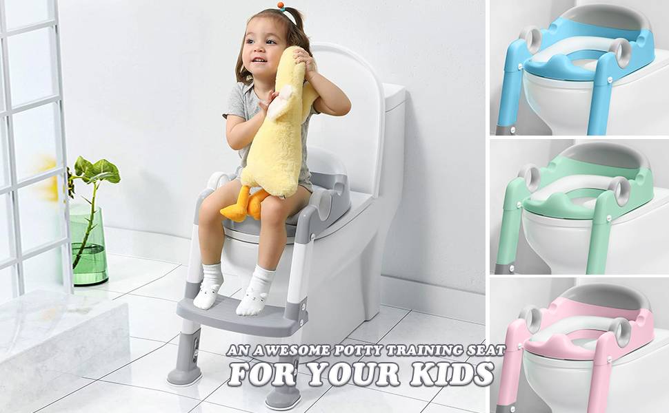Loot Phoot™ Toilet Potty Training Seat with Step Stool Ladder Loot Phoot™