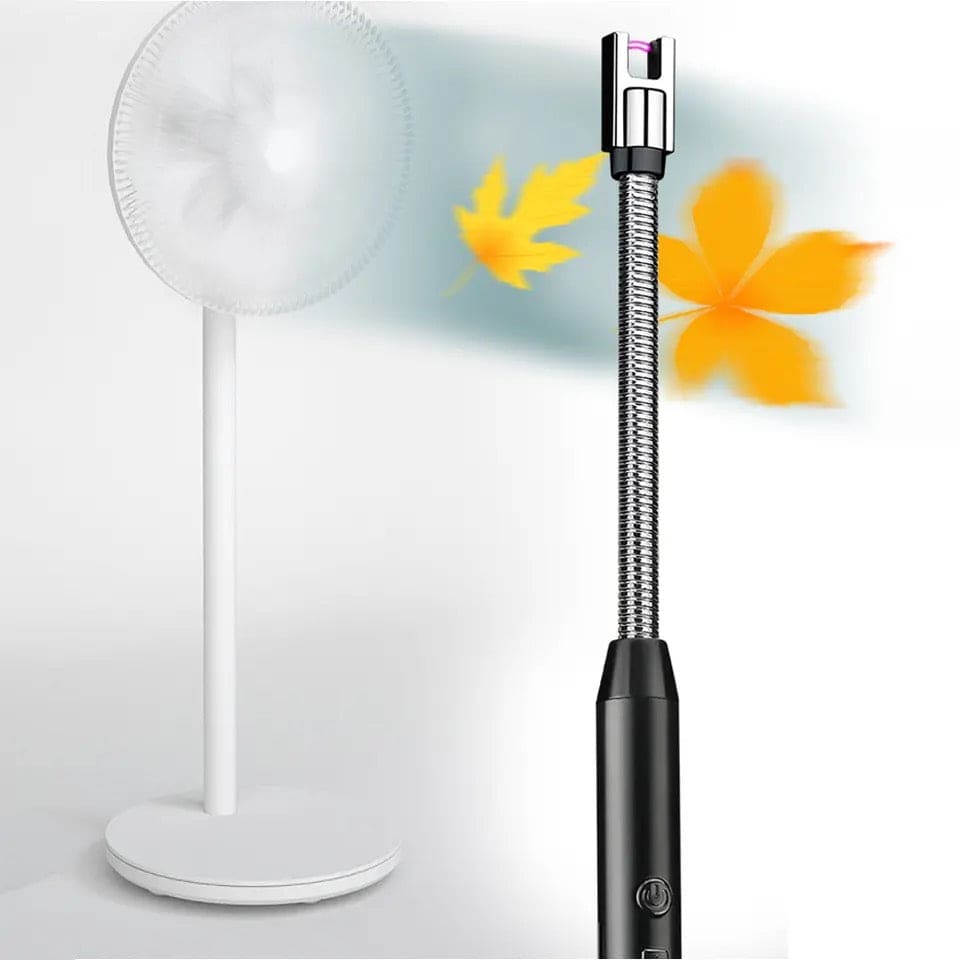 Electric Arc Lighter, Useful BBQ Flameless Plasma ignitor, Outdoor Kitchen Lighter, Portable Electronic Lighter, 360 Degree Rotation Lighter, Extended Stove Lighter, Electric Long Lighter, Plasma Grill Lighter, Long USB Rechargeable Arc Lighter