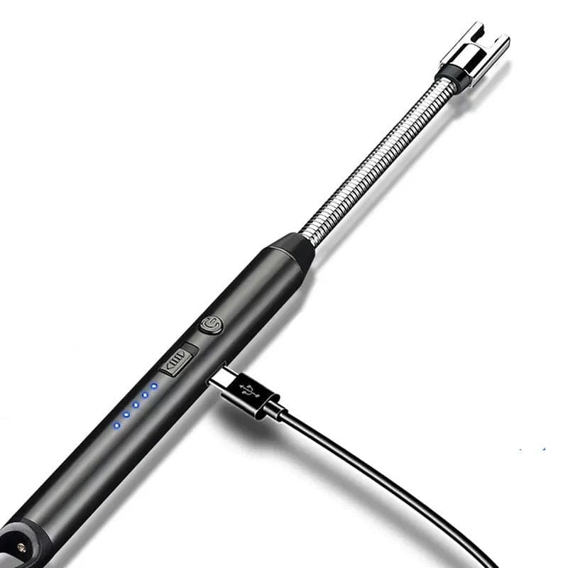 Electric Arc Lighter, Useful BBQ Flameless Plasma ignitor, Outdoor Kitchen Lighter, Portable Electronic Lighter, 360 Degree Rotation Lighter, Extended Stove Lighter, Electric Long Lighter, Plasma Grill Lighter, Long USB Rechargeable Arc Lighter