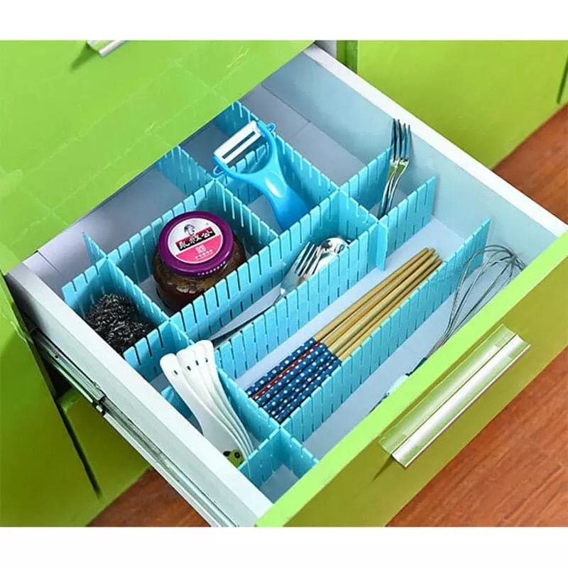 Drawer Divider Organizer (Pack of 2 Pairs) – Multipurpose Adjustable Storage Compartment Dividers