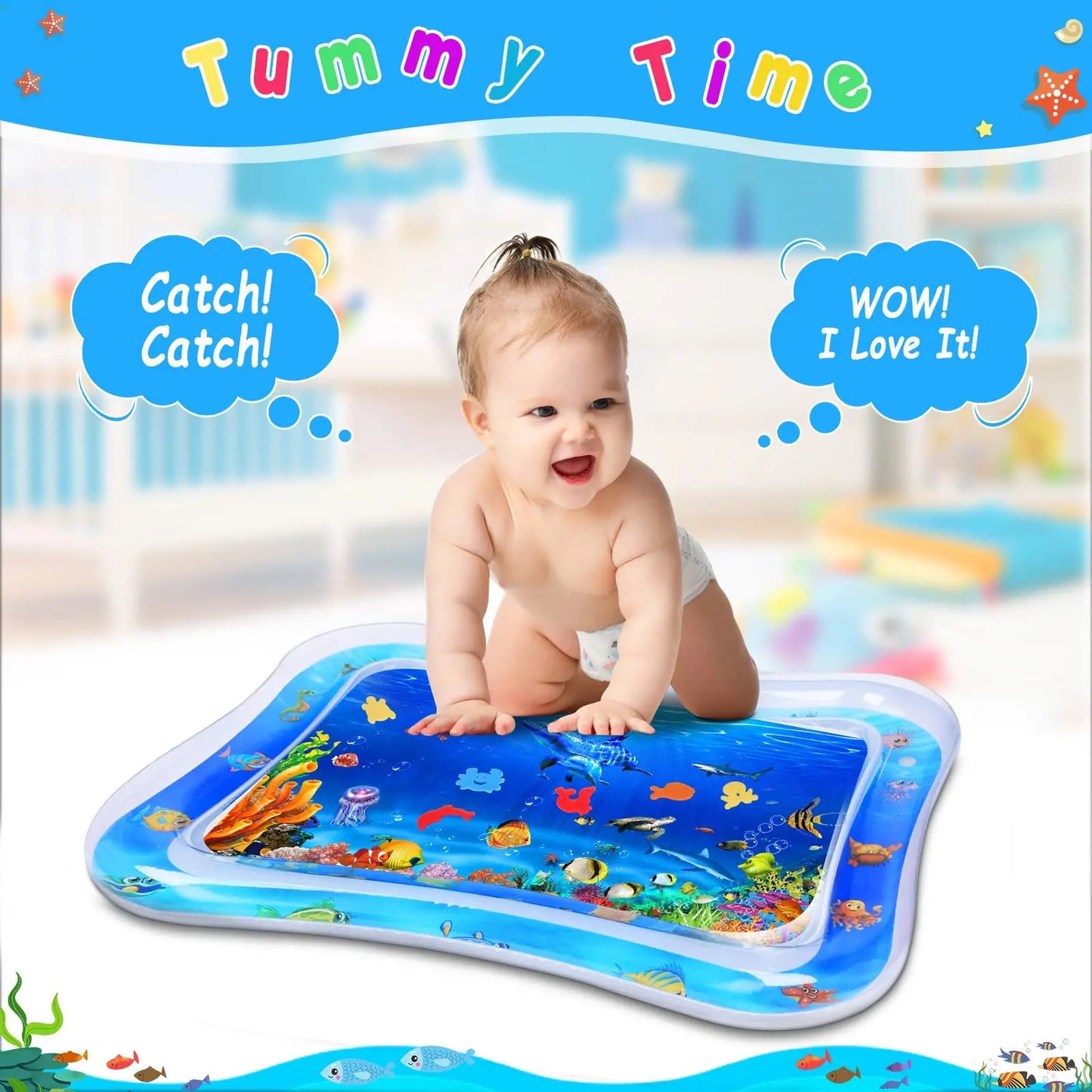 Inflatable Water Play Mat for Infant Development