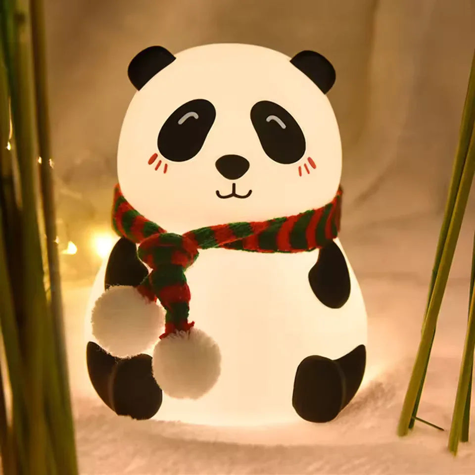 Cute Big Panda Character Silicone Lamp