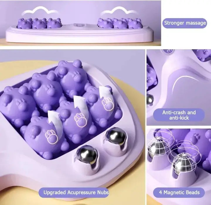 Portable Wooden Foot Massage Roller for Home Office and Travel Use