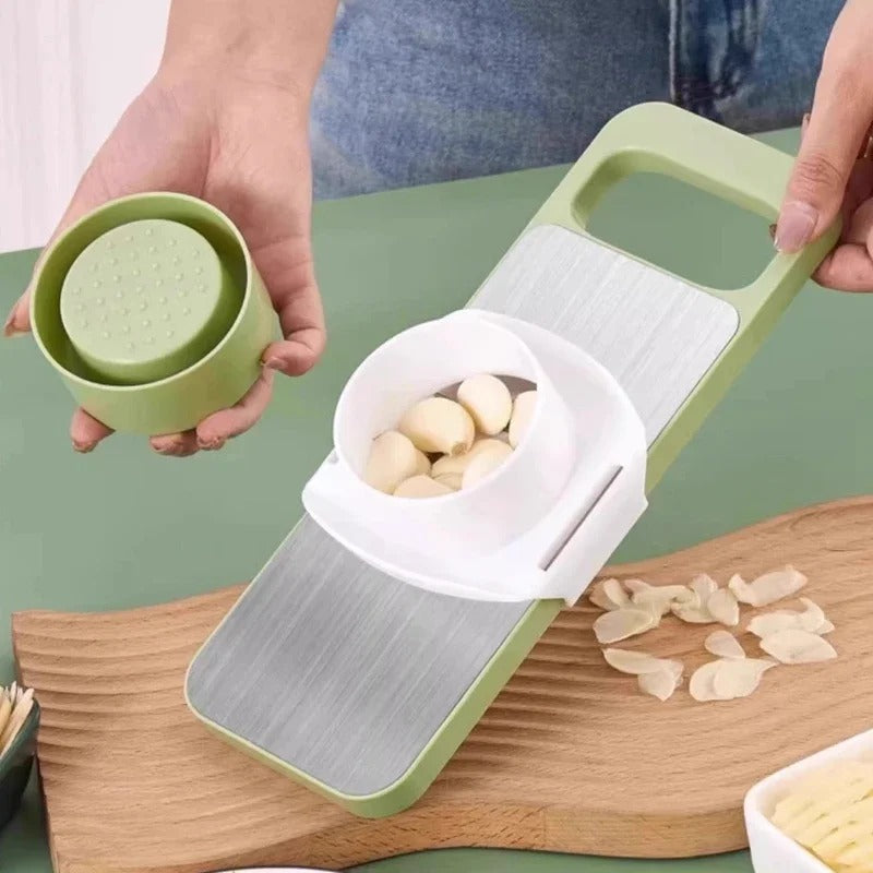 5 in 1 kitchen cutter with multiple blades for slicing grating and shredding