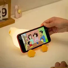 rechargeable duck LED lamp soft touch silicone safe material kids light