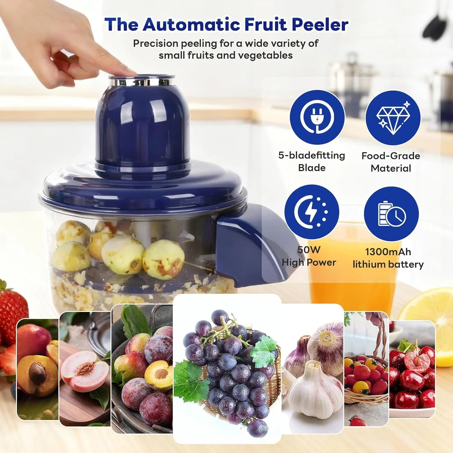 compact automatic vegetable peeler for home kitchen time saving tool