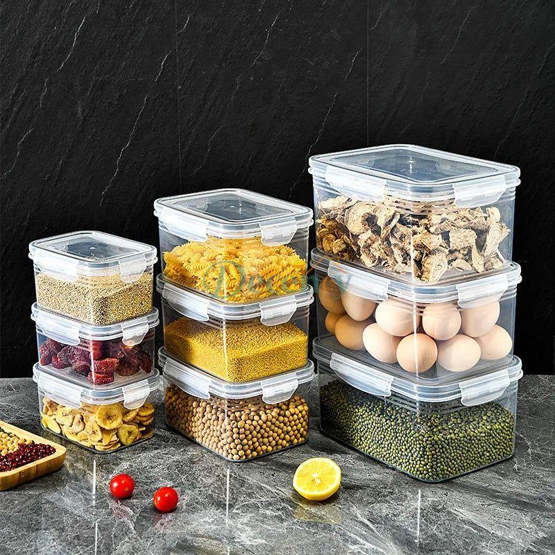 airtight food storage container with lid keeping fruits and vegetables fresh